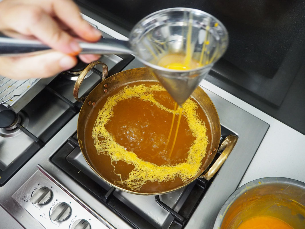 Golden egg Yolk Threads Recipe: Foi Thongs - Lion Brand
